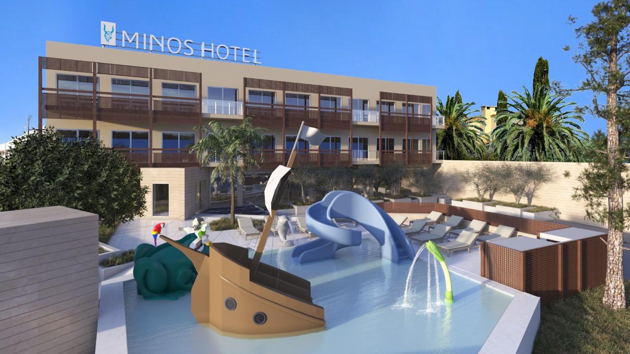 Minos Hotel Ретимно Экстерьер фото