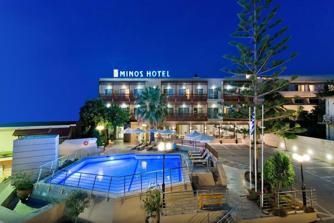 Minos Hotel Ретимно Экстерьер фото